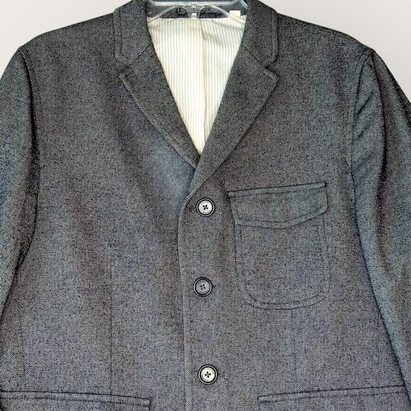 PLECTRUM Ben Sherman Slim Fit Sportcoat Blazer Jacket 4 Buttons Men Size L Gray - Picture 3 of 13